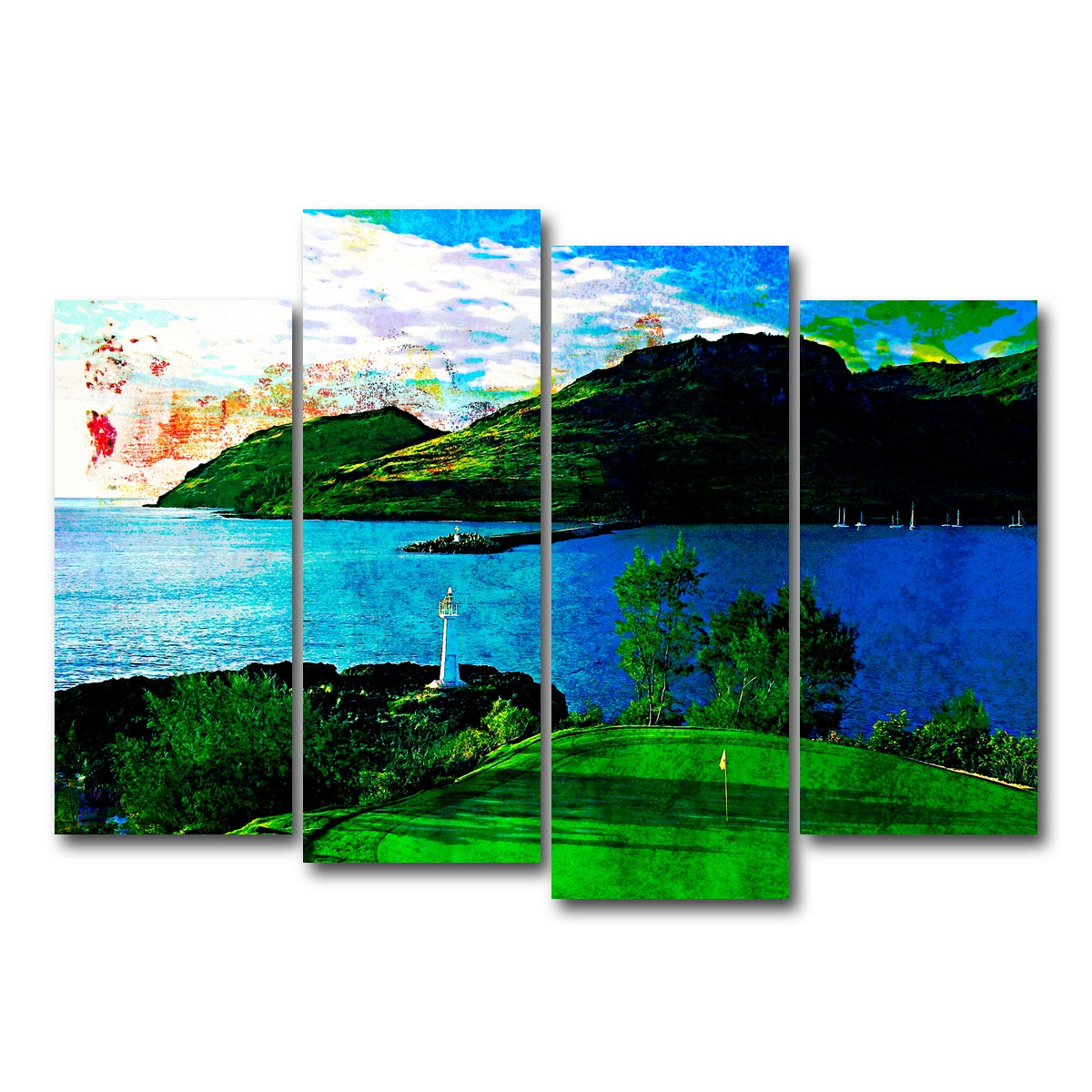 AUTO-MOCKUP WHITE | Ocean Course at Hokuala | 4 Piece | Gallery Wrap Canvas | group=4_normal
