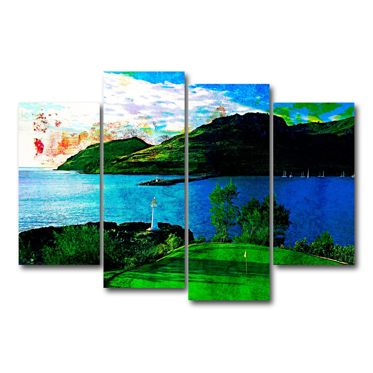 AUTO-MOCKUP WHITE | Ocean Course at Hokuala | 4 Piece | Gallery Wrap Canvas | group=4_short