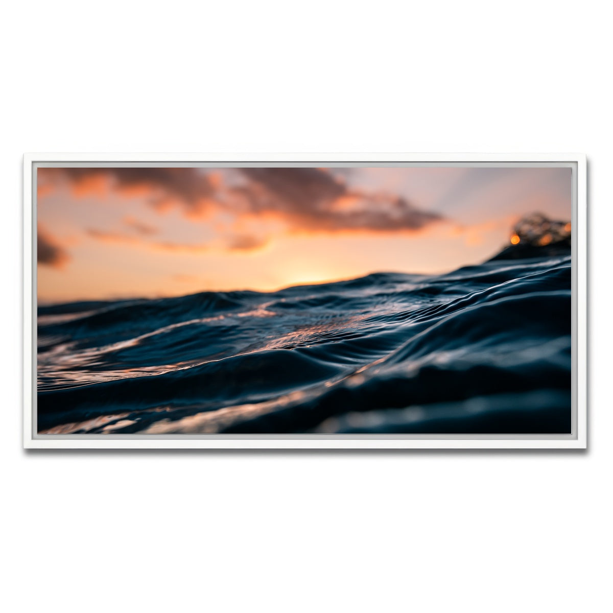AUTO-MOCKUP WHITE | Ocean Flow | 1 Piece | White Framed Canvas | group=2x1