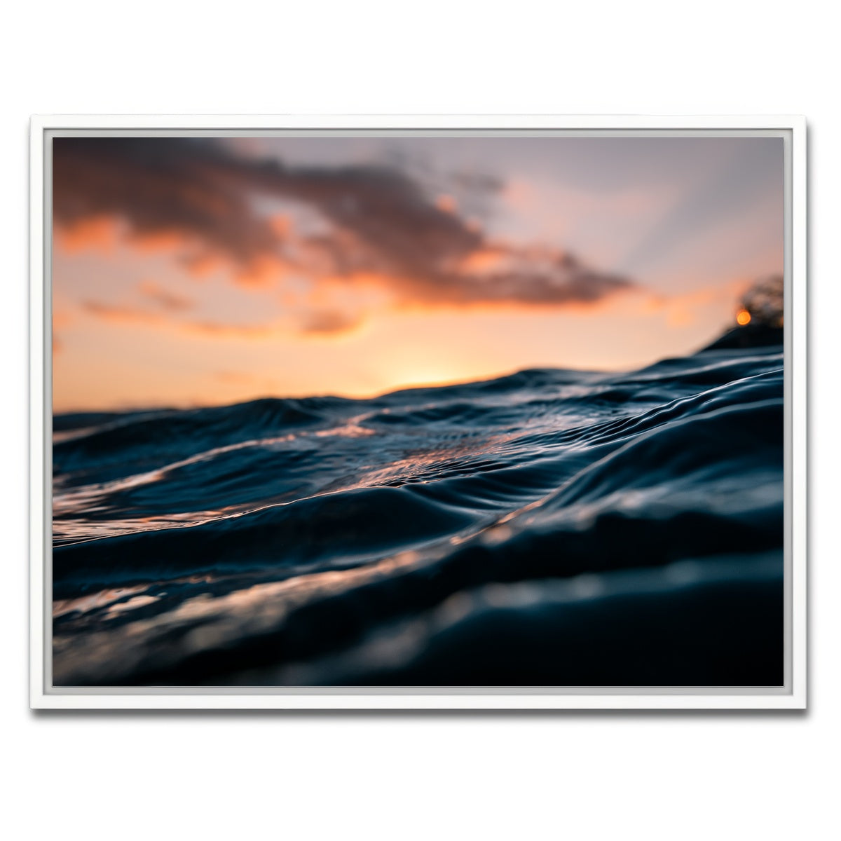 AUTO-MOCKUP WHITE | Ocean Flow | 1 Piece | White Framed Canvas | group=4x3