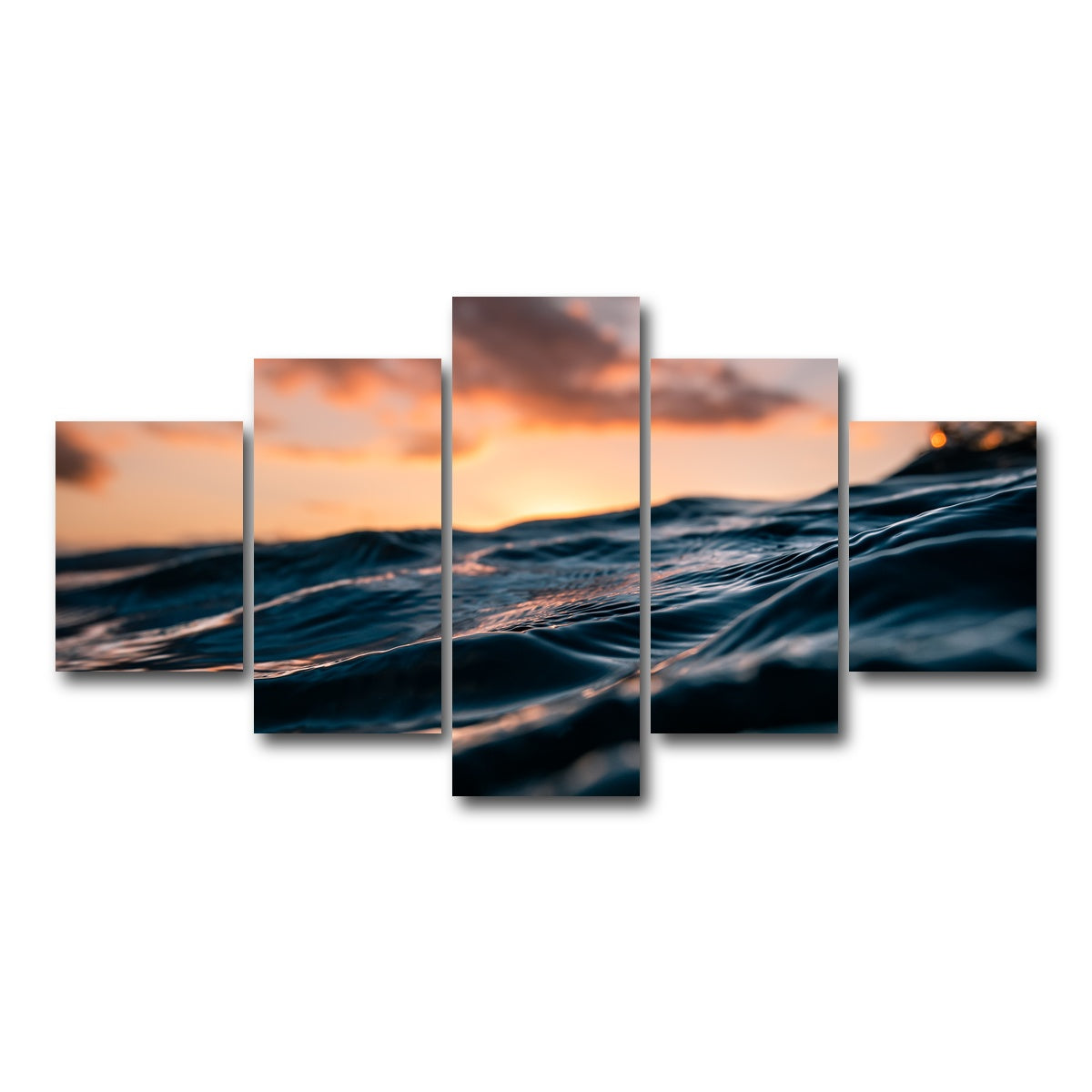 AUTO-MOCKUP WHITE | Ocean Flow | 5 Piece | Gallery Wrap Canvas | group=5_short