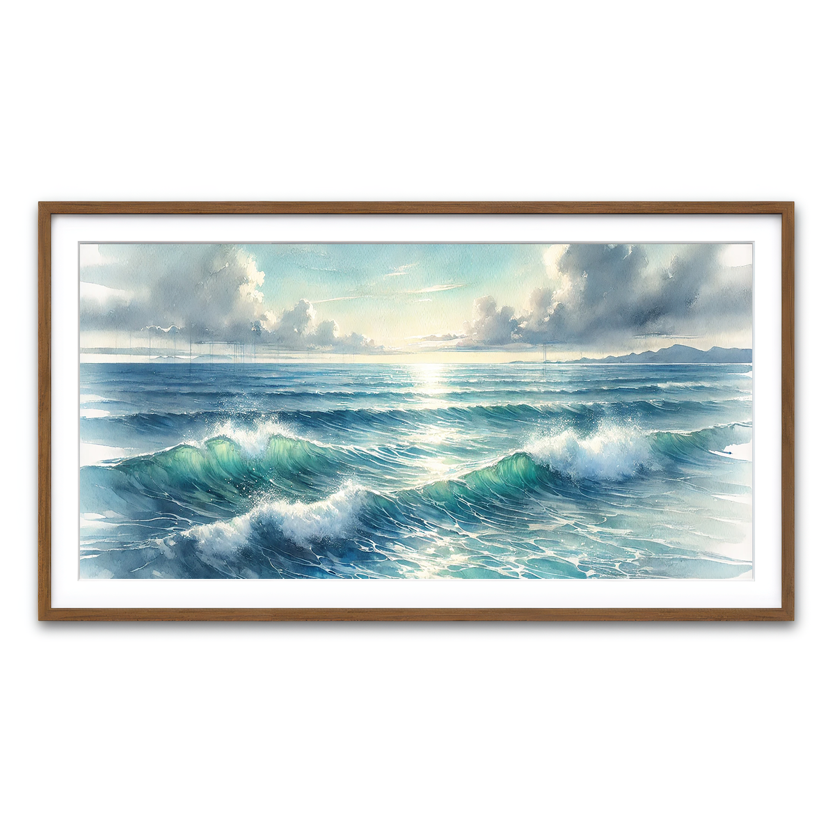 Framed Print 2x1 Walnut