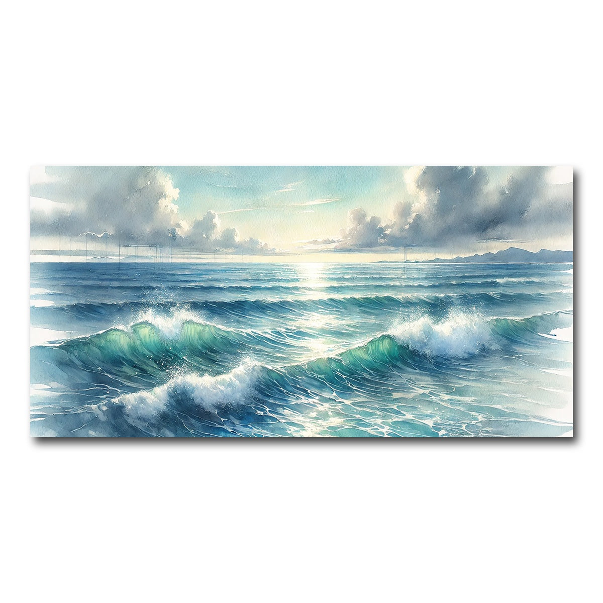 AUTO-MOCKUP WHITE | Ocean Horizon | 1 Piece | Gallery Wrap Canvas | group=2x1
