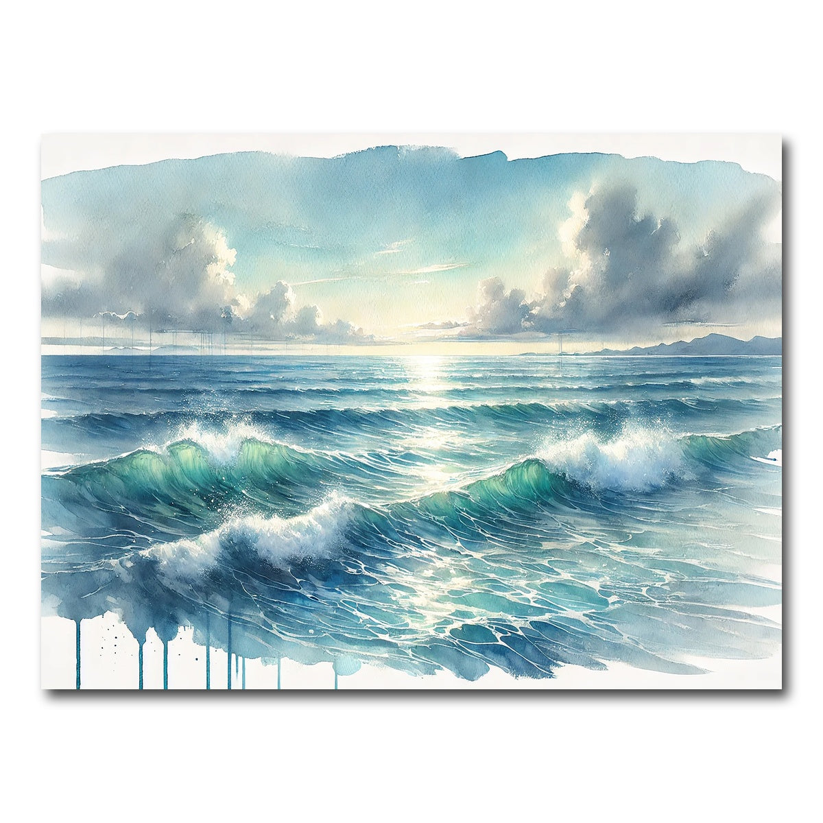 AUTO-MOCKUP WHITE | Ocean Horizon | 1 Piece | Gallery Wrap Canvas | group=4x3
