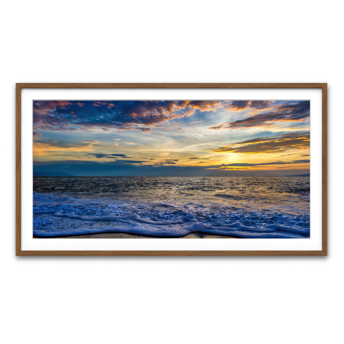 Framed Print 2x1 Walnut