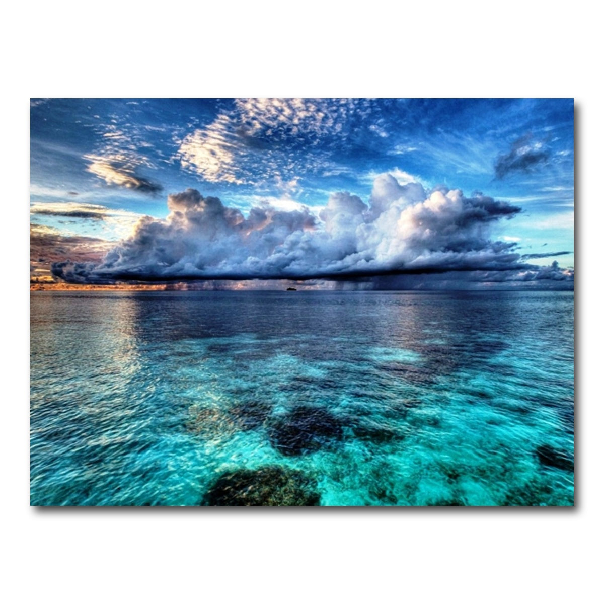 AUTO-MOCKUP WHITE | Ocean Landscape | 1 Piece | Gallery Wrap Canvas | group=4x3