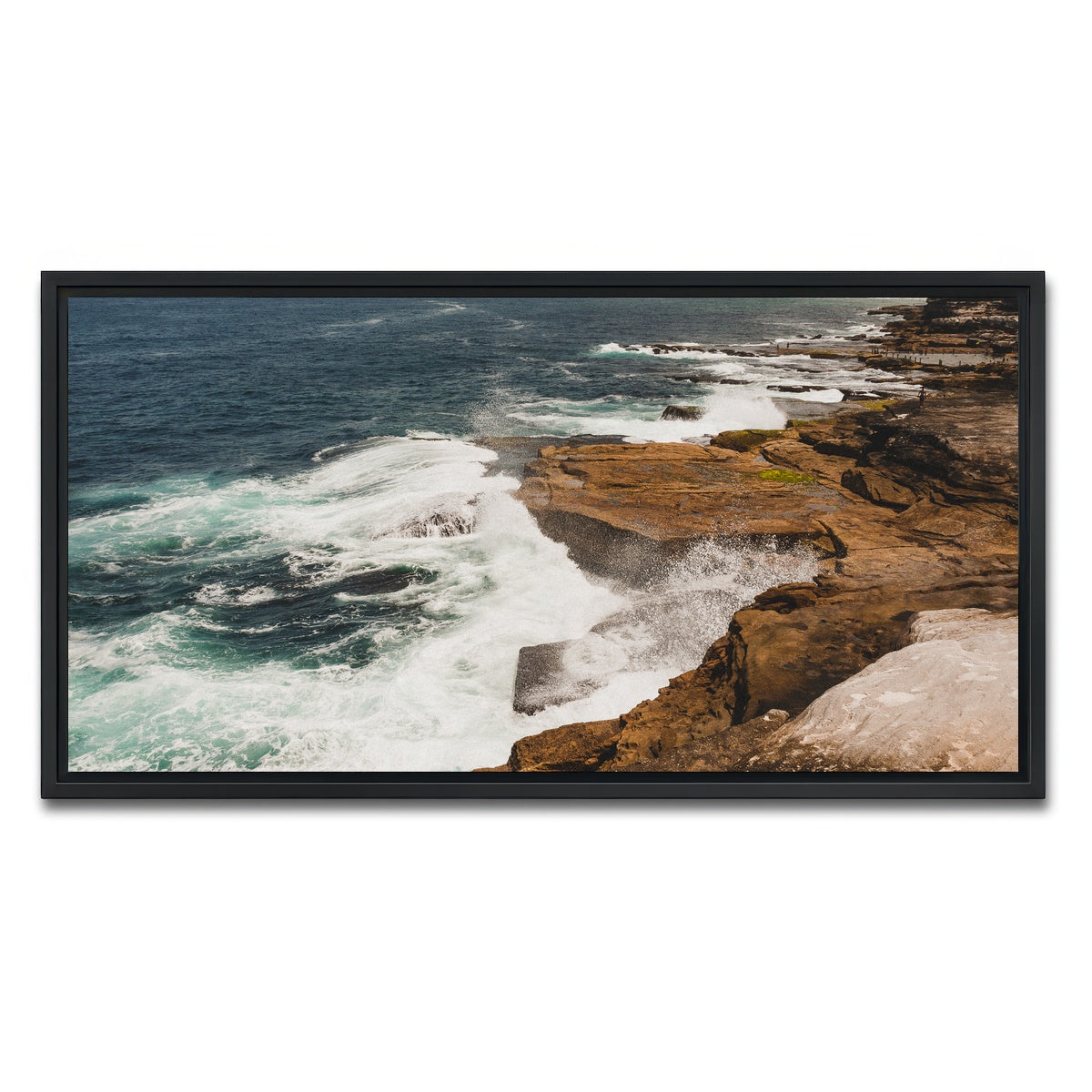 AUTO-MOCKUP WHITE | Ocean Spray | 1 Piece | Black Framed Canvas | group=2x1