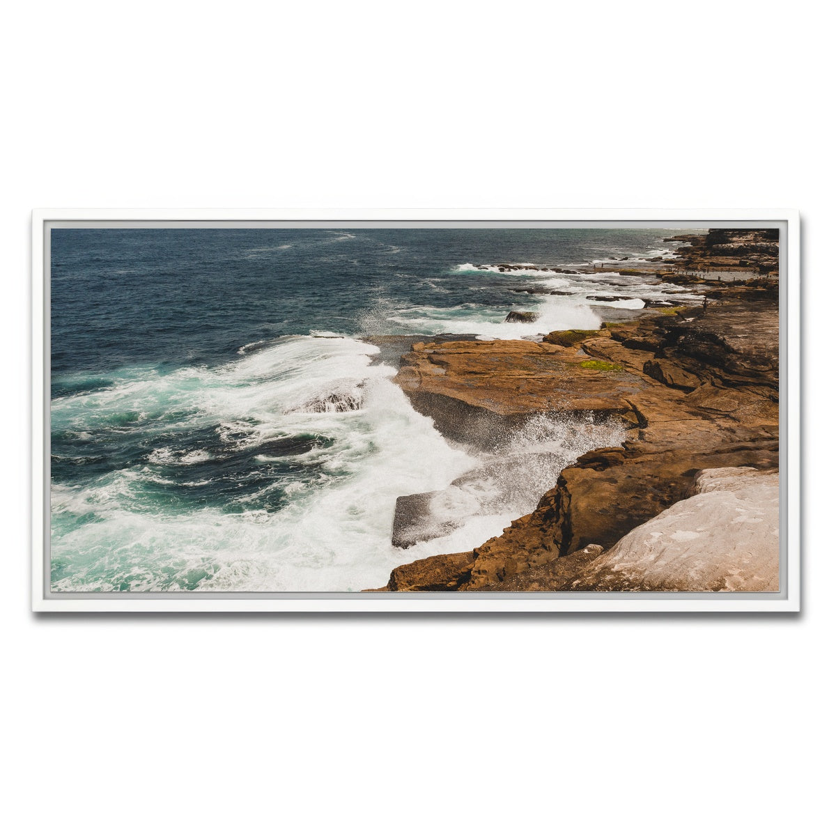 AUTO-MOCKUP WHITE | Ocean Spray | 1 Piece | White Framed Canvas | group=2x1