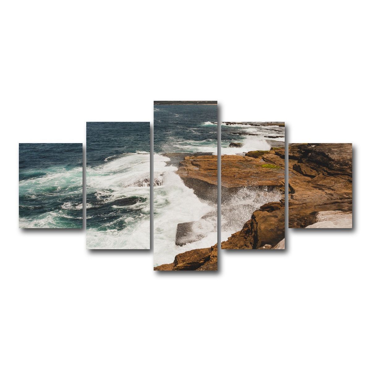 AUTO-MOCKUP WHITE | Ocean Spray | 5 Piece | Gallery Wrap Canvas | group=5_short