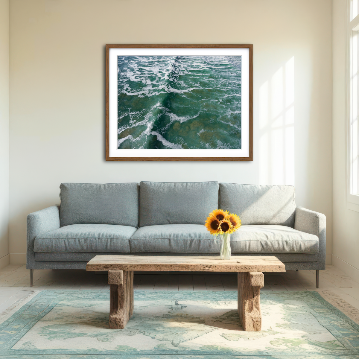 AUTO-MOCKUP ROOM | Ocean Surge Wall Art