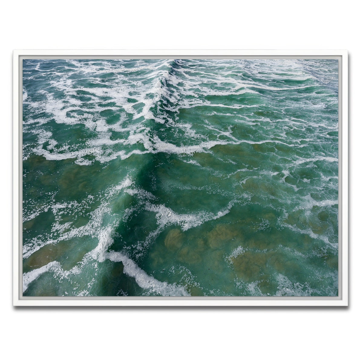 AUTO-MOCKUP WHITE | Ocean Surge | 1 Piece | White Framed Canvas | group=4x3