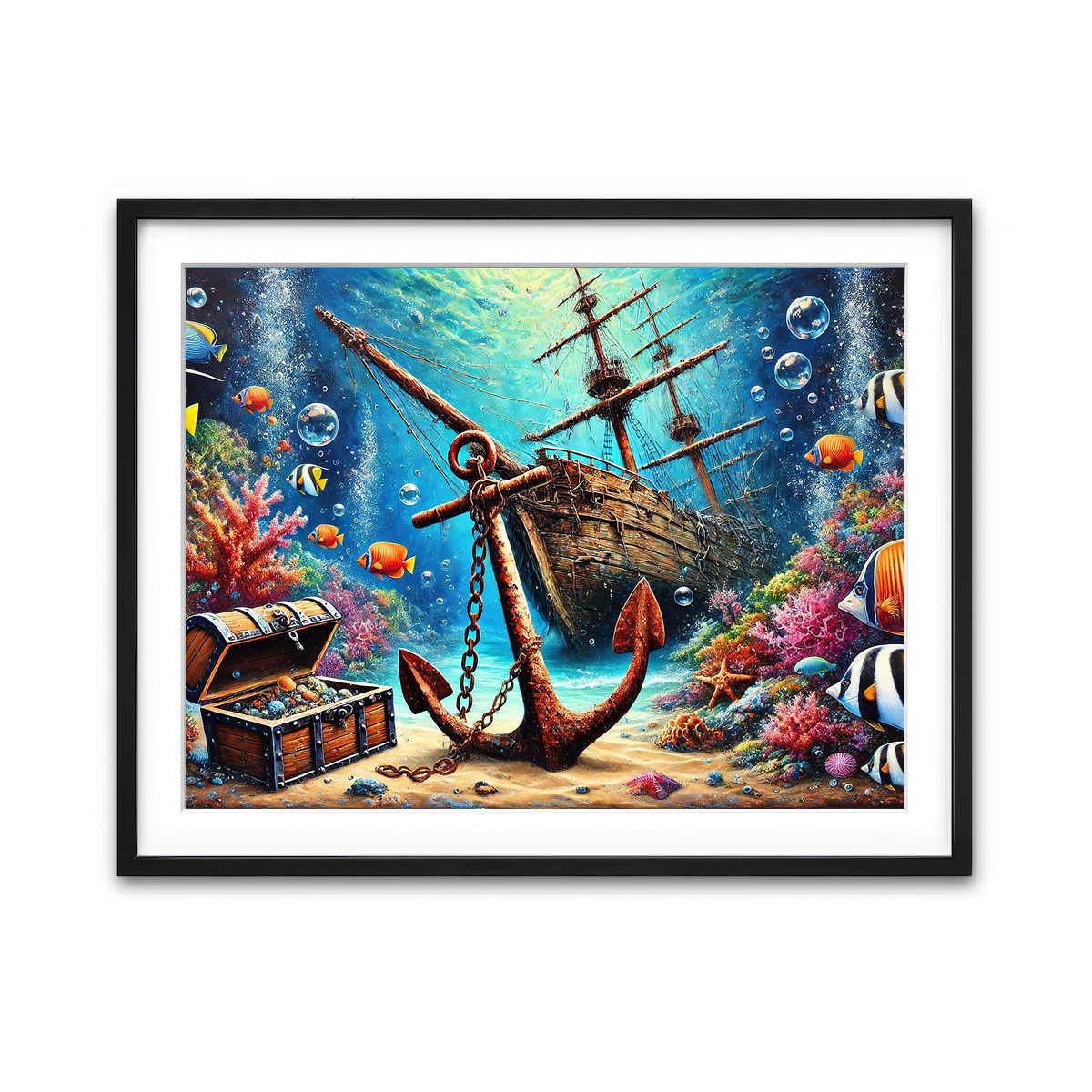 Framed Print 4x3 Black