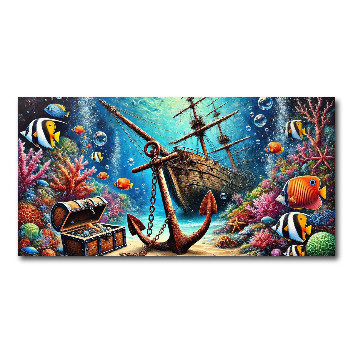 AUTO-MOCKUP WHITE | Ocean Treasures | 1 Piece | Gallery Wrap Canvas | group=2x1