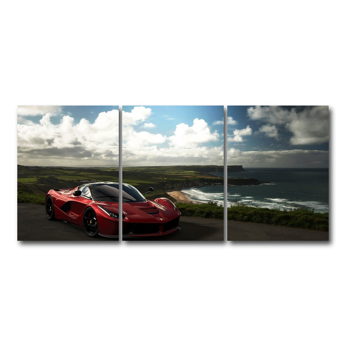 AUTO-MOCKUP WHITE | Ocean View | 3 Piece | Gallery Wrap Canvas | group=18x24