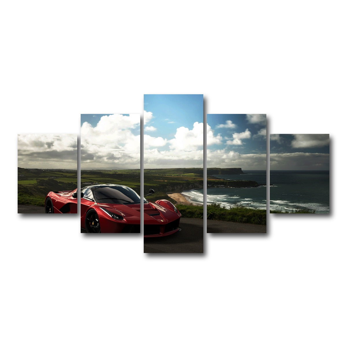 AUTO-MOCKUP WHITE | Ocean View | 5 Piece | Gallery Wrap Canvas | group=5_short