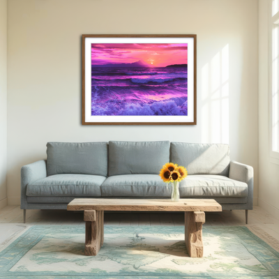 AUTO-MOCKUP ROOM | Oceanview at Sunset Wall Art