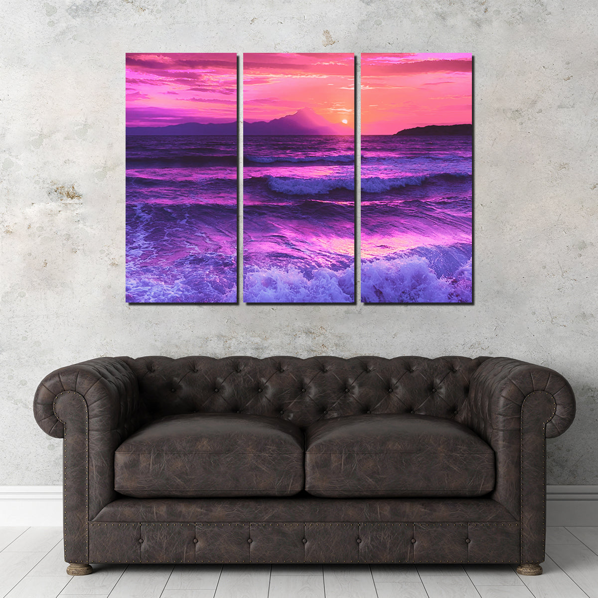 Oceanview at Sunset Wall Art