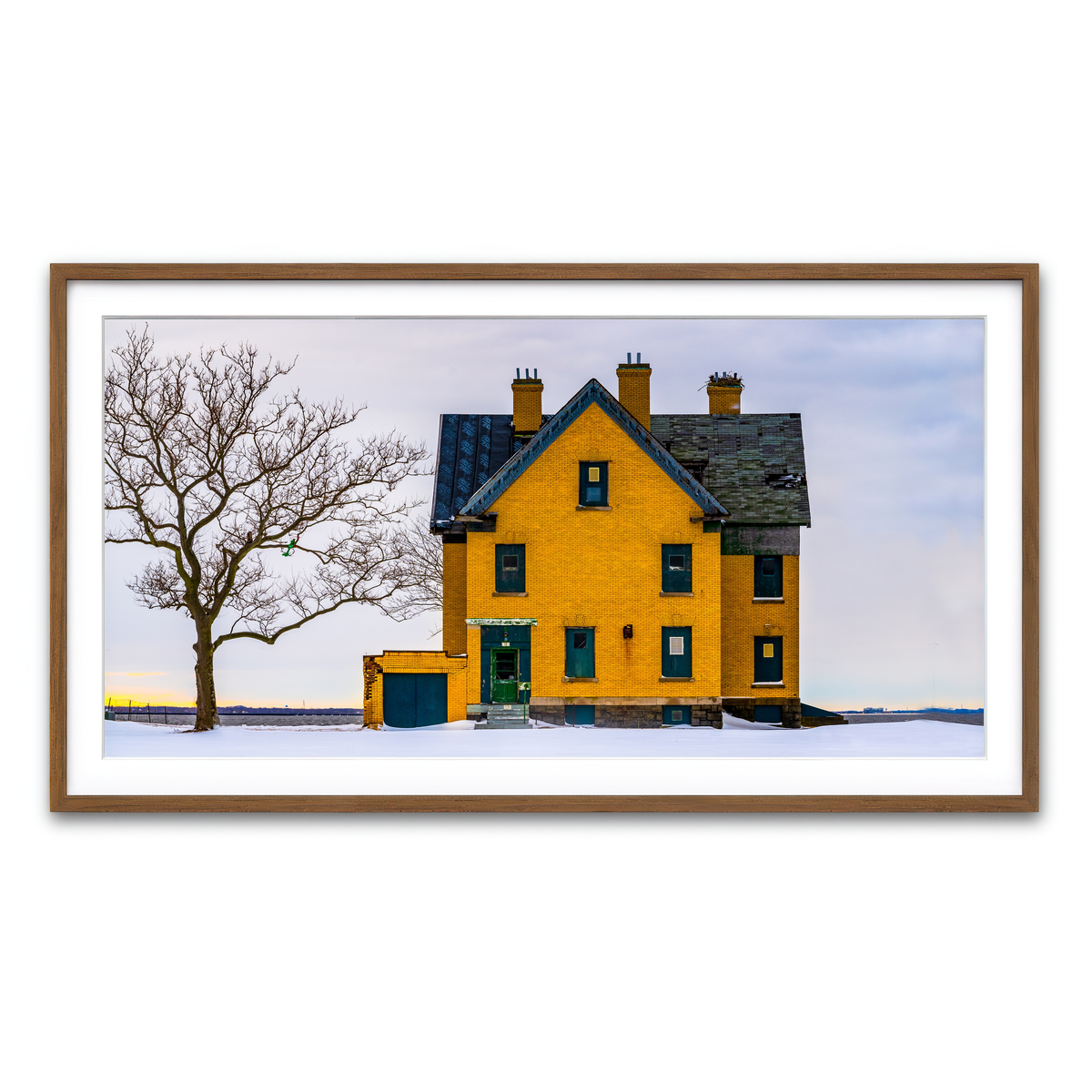 Framed Print 2x1 Walnut