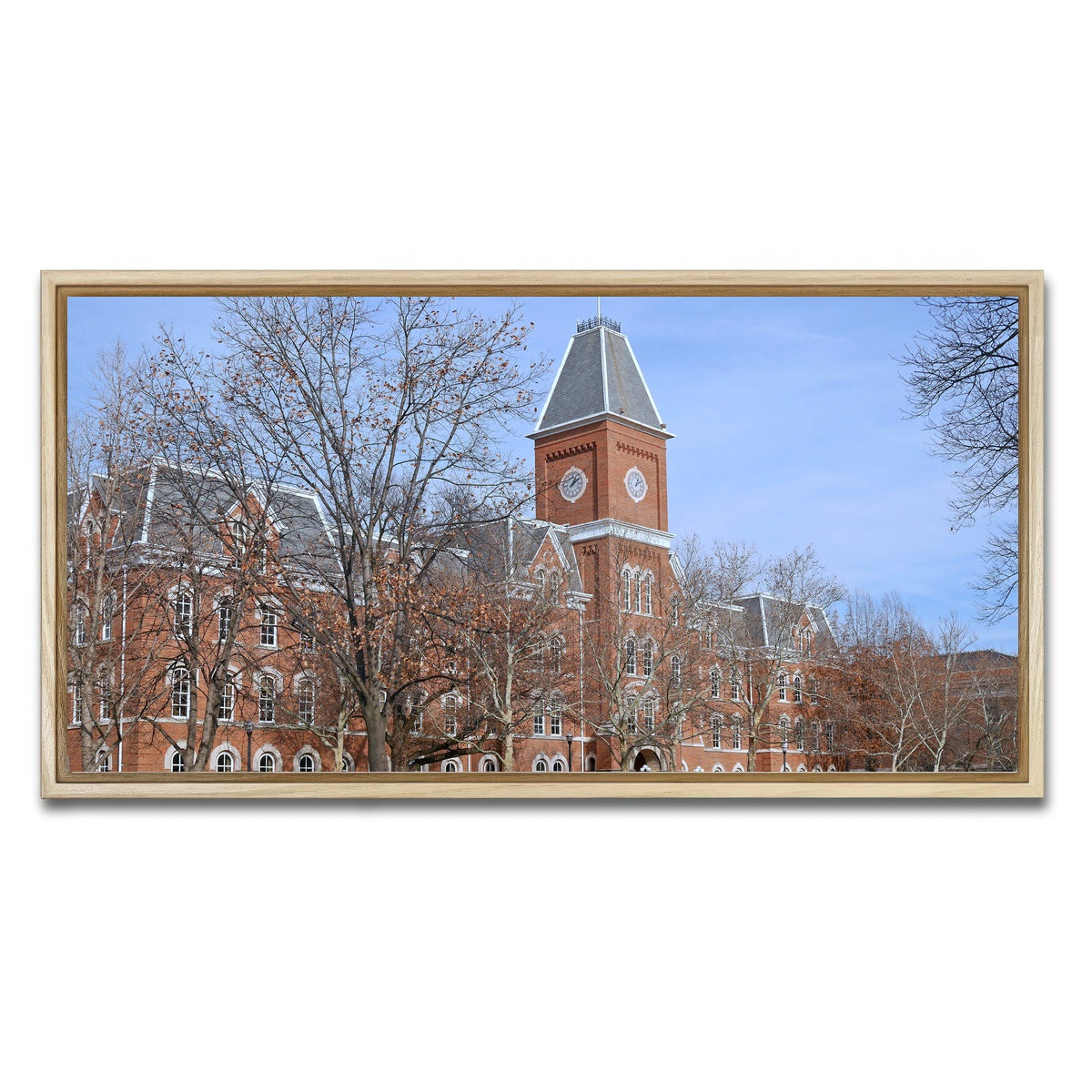 AUTO-MOCKUP WHITE | Ohio State University Hall | 1 Piece | Natural Framed Canvas | group=2x1