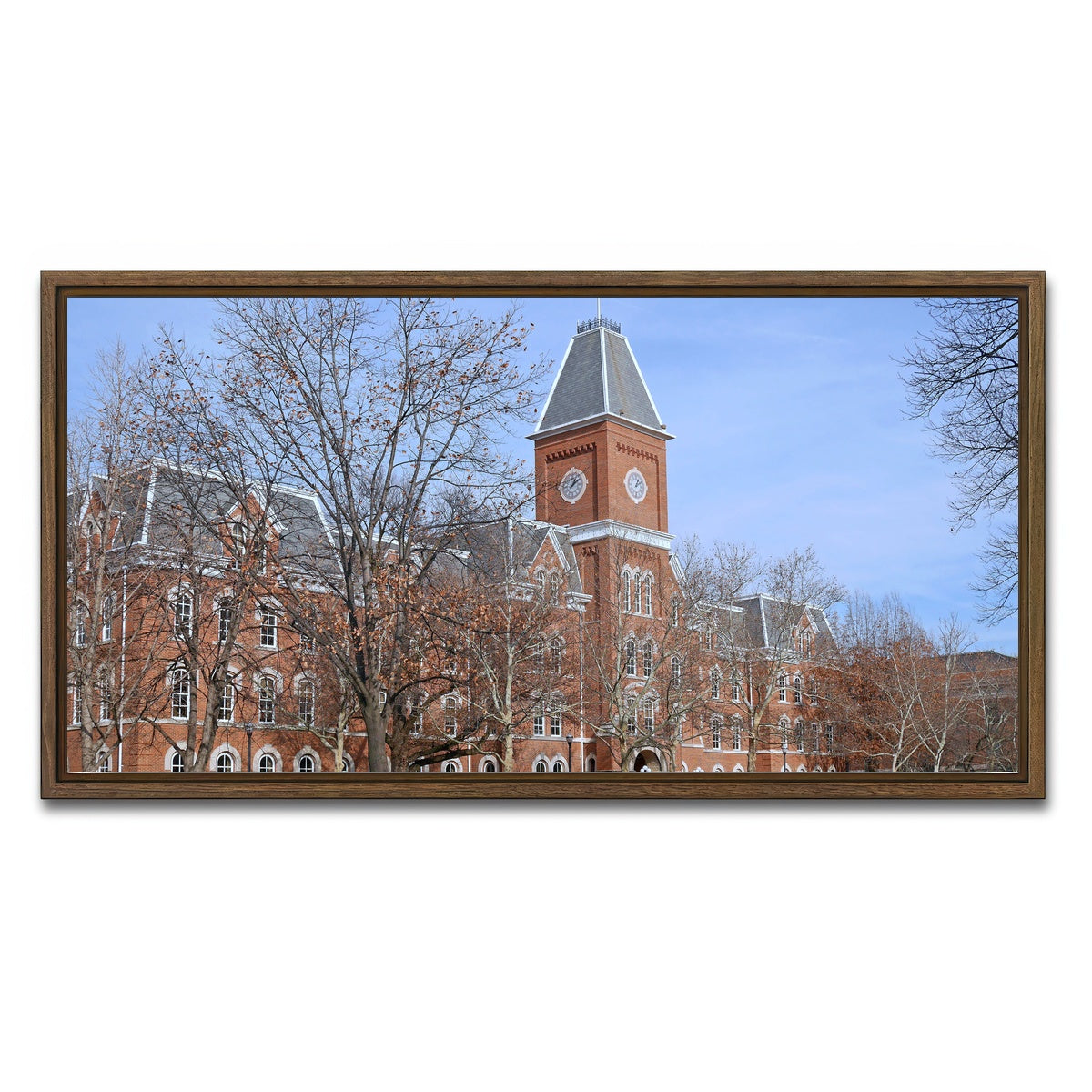 AUTO-MOCKUP WHITE | Ohio State University Hall | 1 Piece | Walnut Framed Canvas | group=2x1
