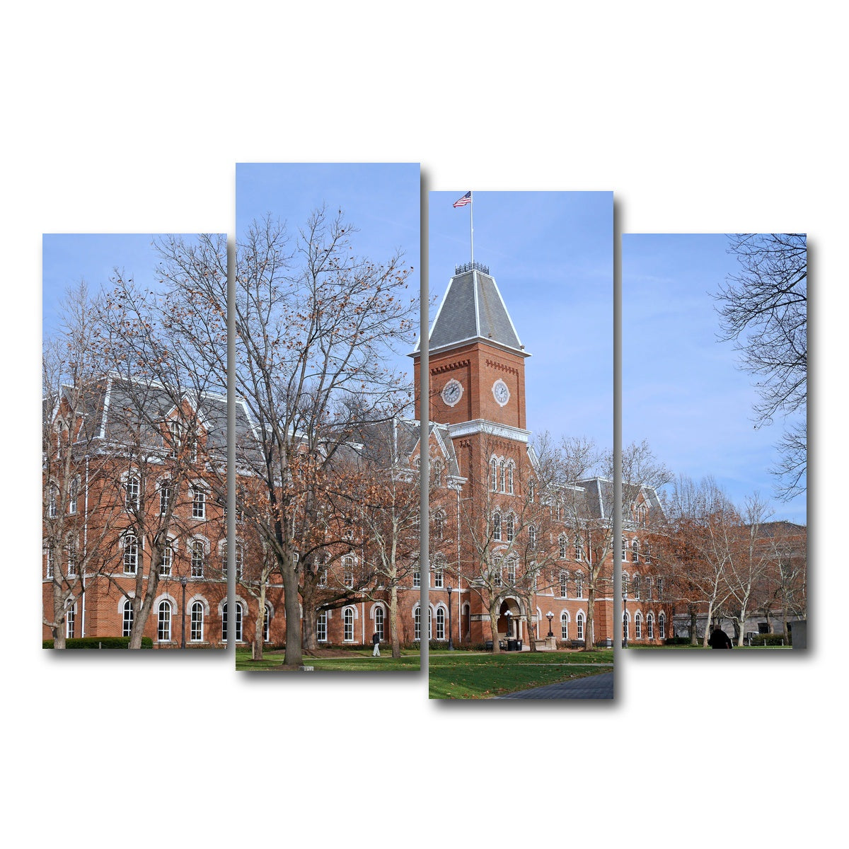 AUTO-MOCKUP WHITE | Ohio State University Hall | 4 Piece | Gallery Wrap Canvas | group=4_normal