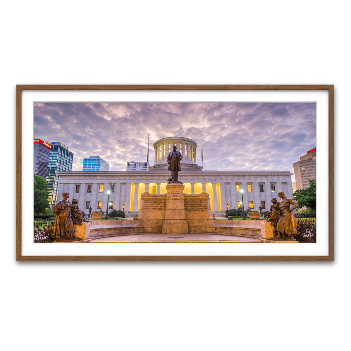 Framed Print 2x1 Walnut