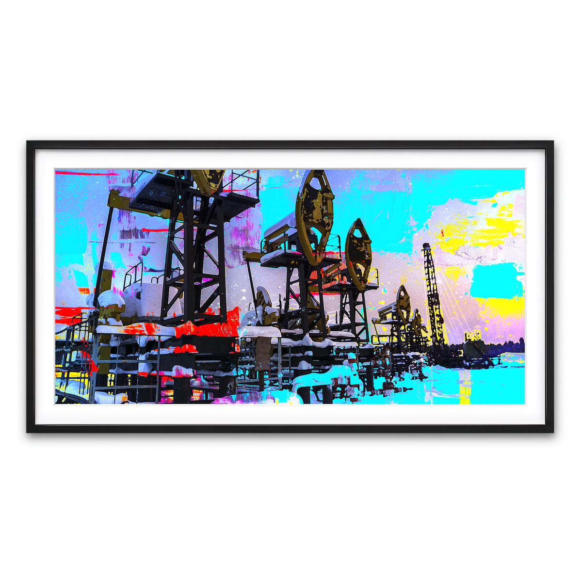 Framed Print 2x1 Black
