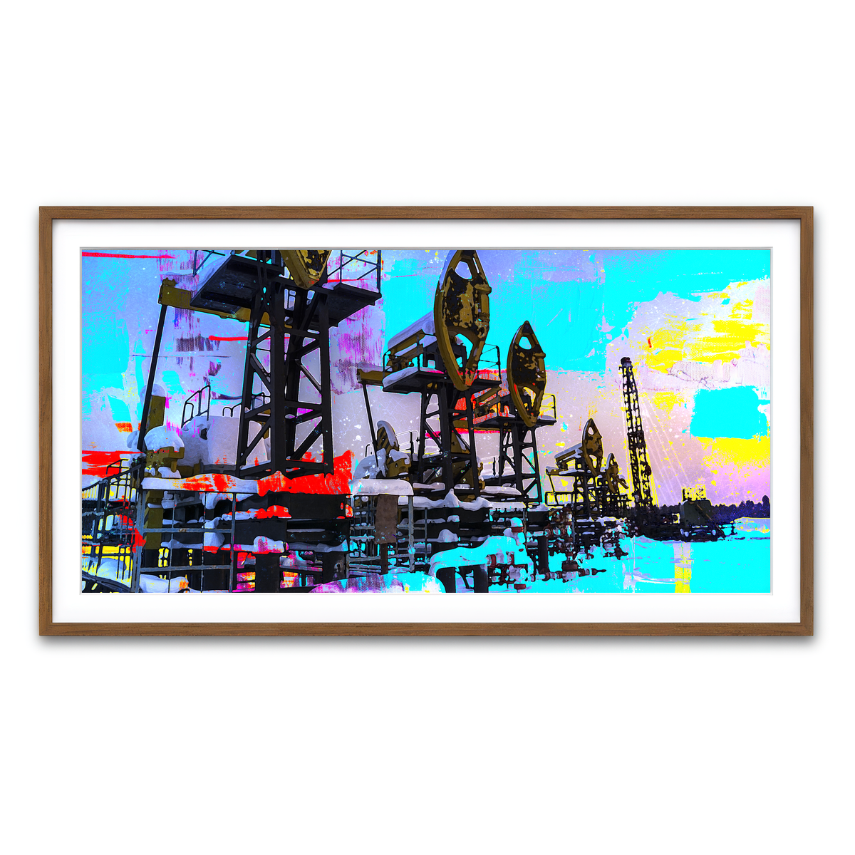 Framed Print 2x1 Walnut