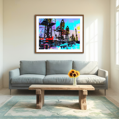 AUTO-MOCKUP ROOM | Oil Field Wall Art