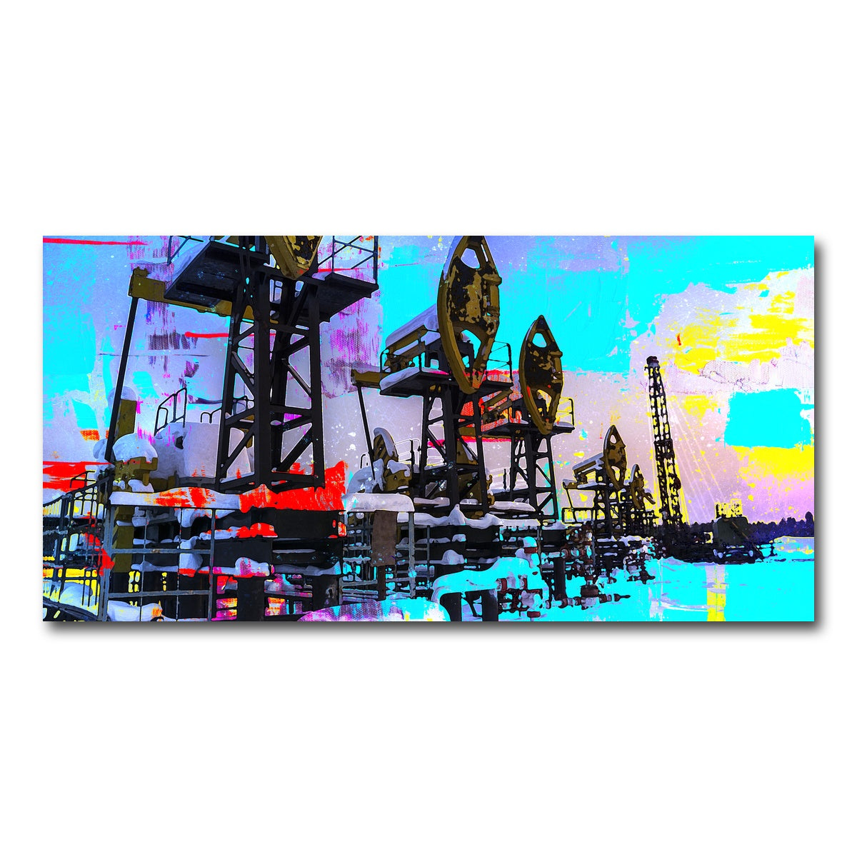 AUTO-MOCKUP WHITE | Oil Field | 1 Piece | Gallery Wrap Canvas | group=2x1