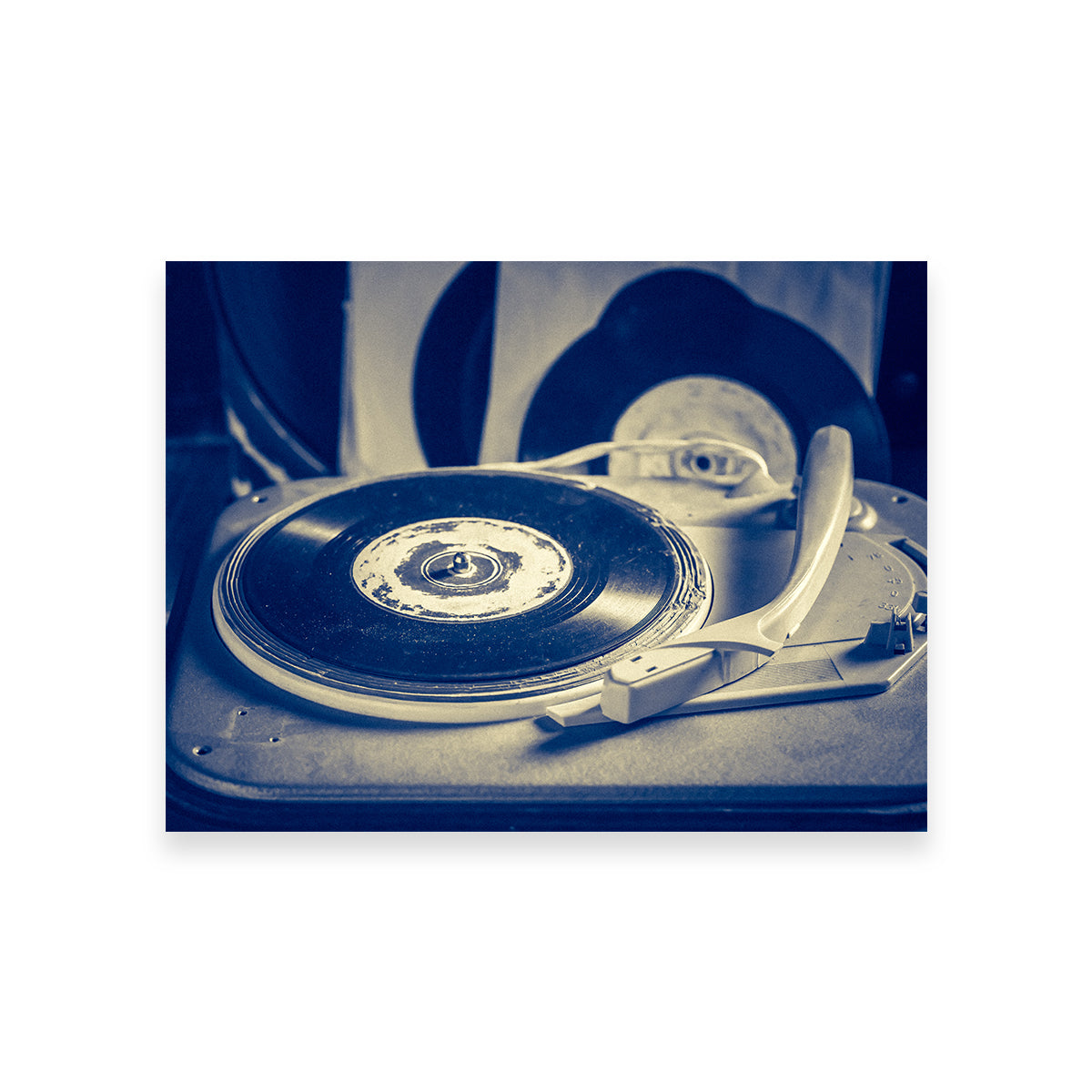 Old Record Player Wall Art