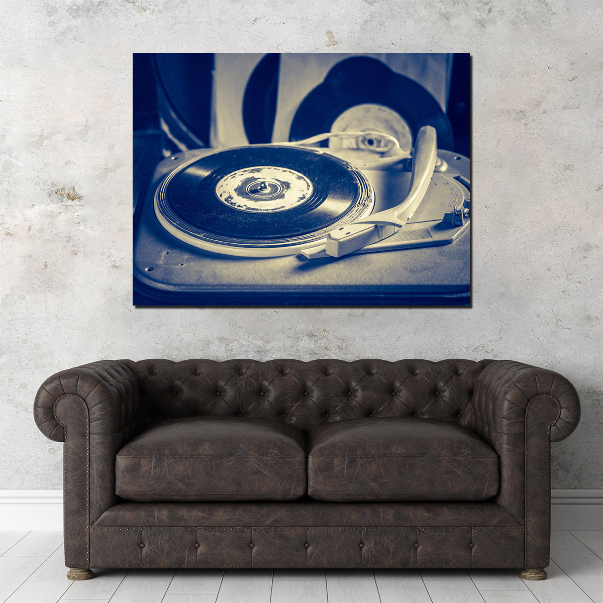 Old Record Player Wall Art