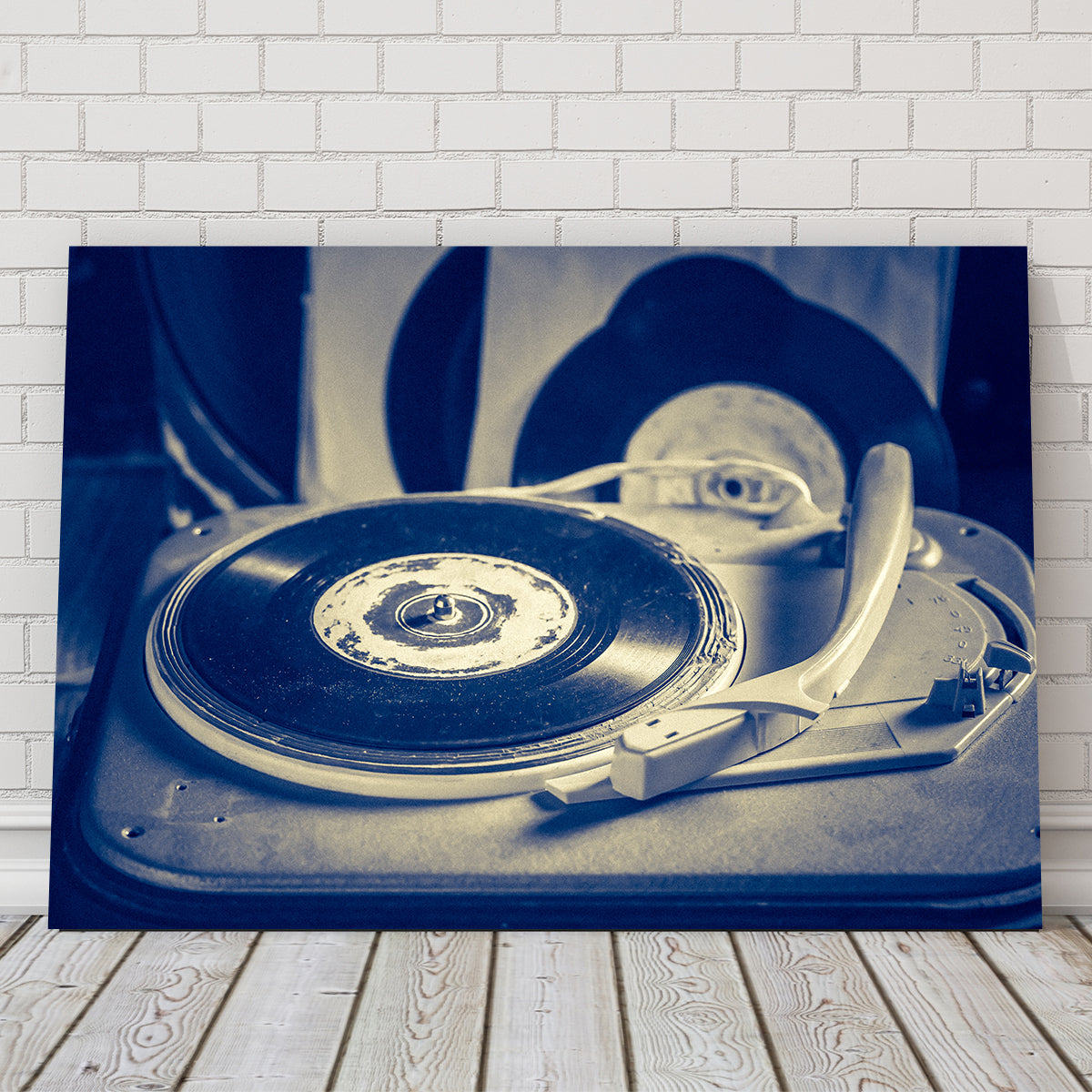 Old Record Player Wall Art
