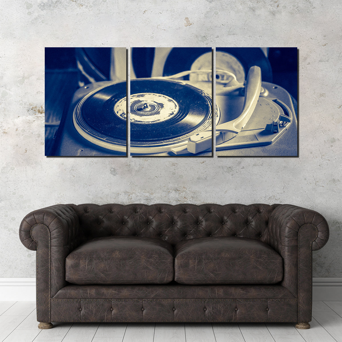 Old Record Player Wall Art