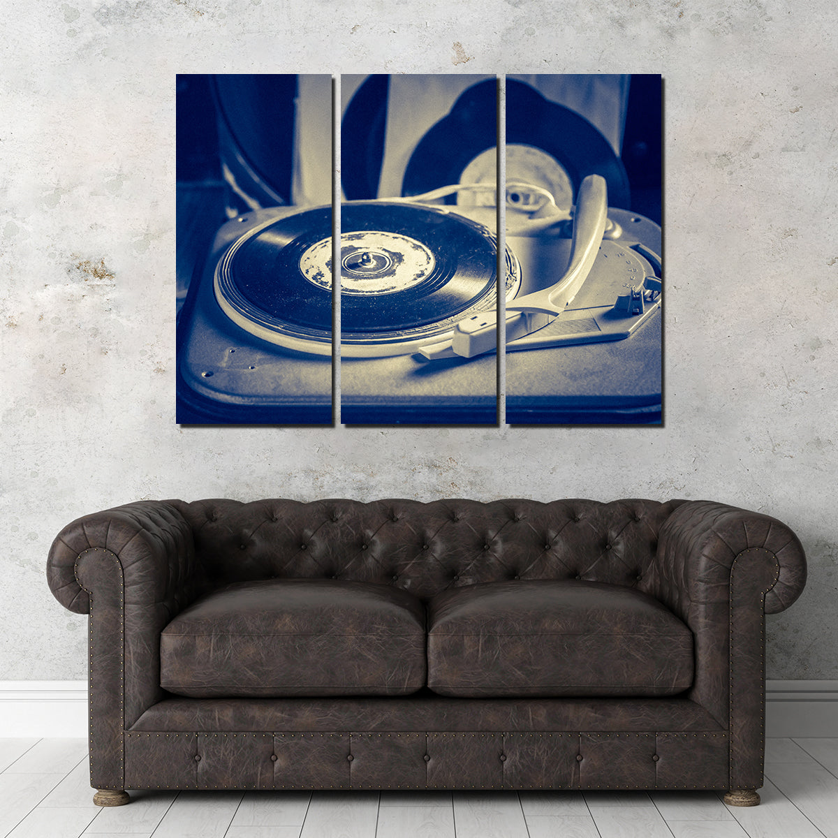 Old Record Player Wall Art