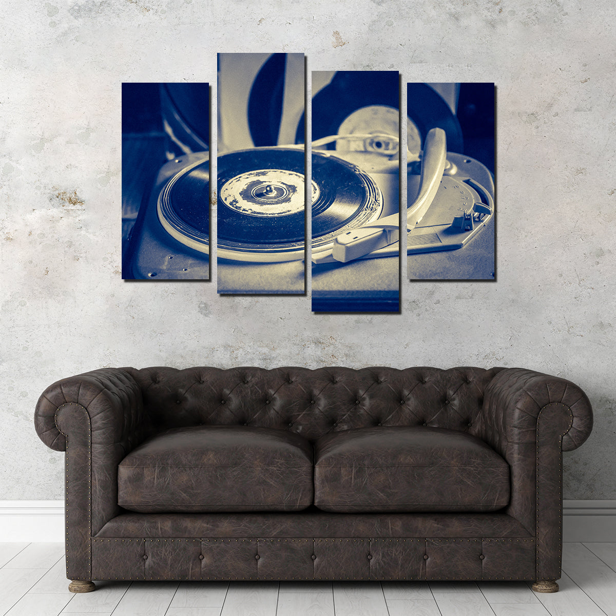 Old Record Player Wall Art