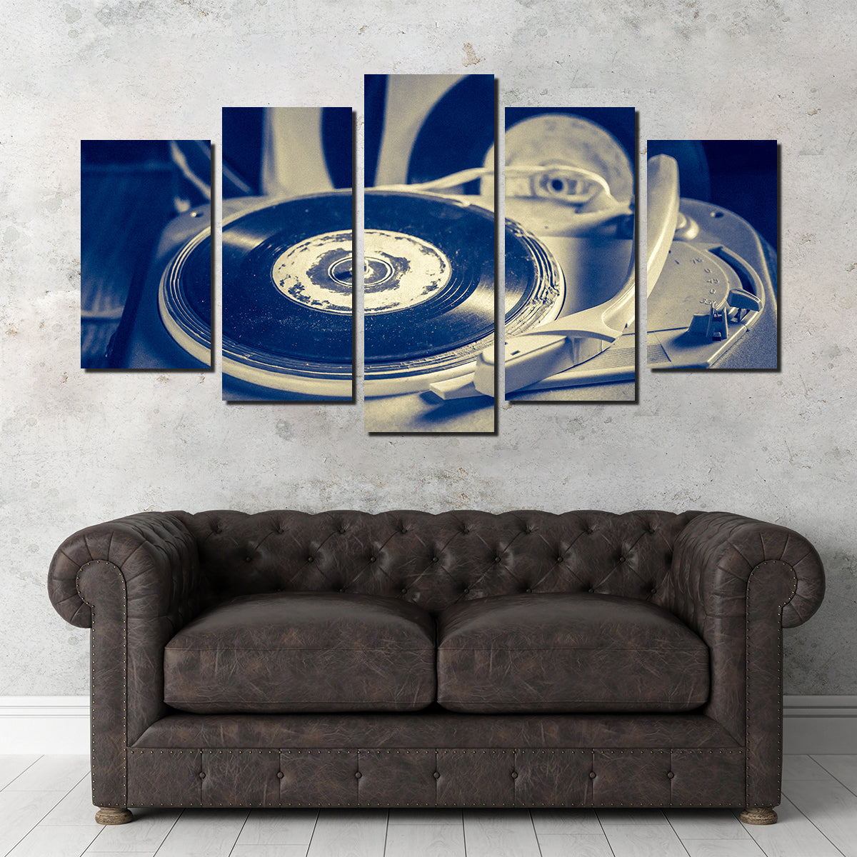 Old Record Player Wall Art