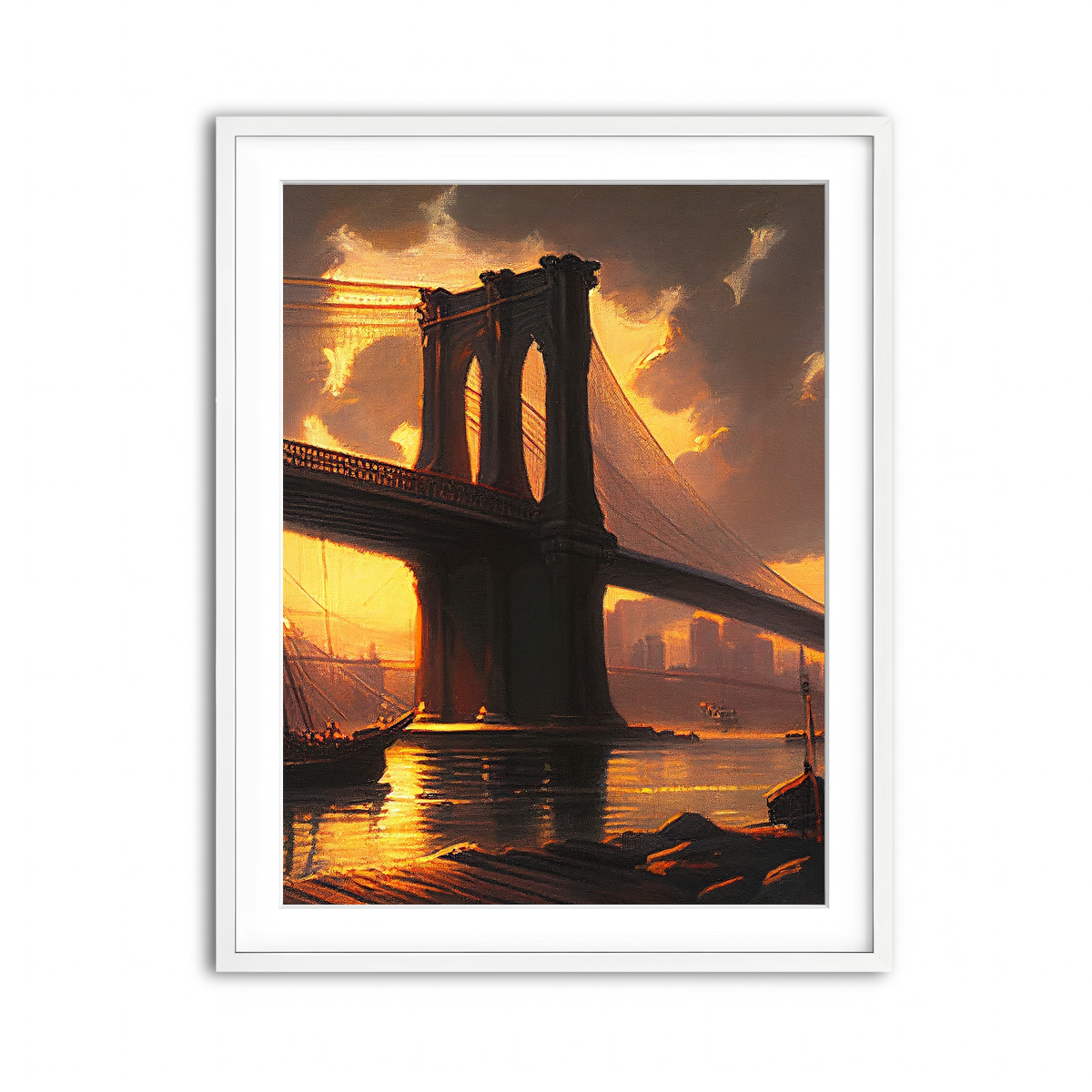 Framed Print 3x4 White