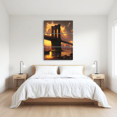 AUTO-MOCKUP ROOM | Old Brooklyn Bridge at Dusk