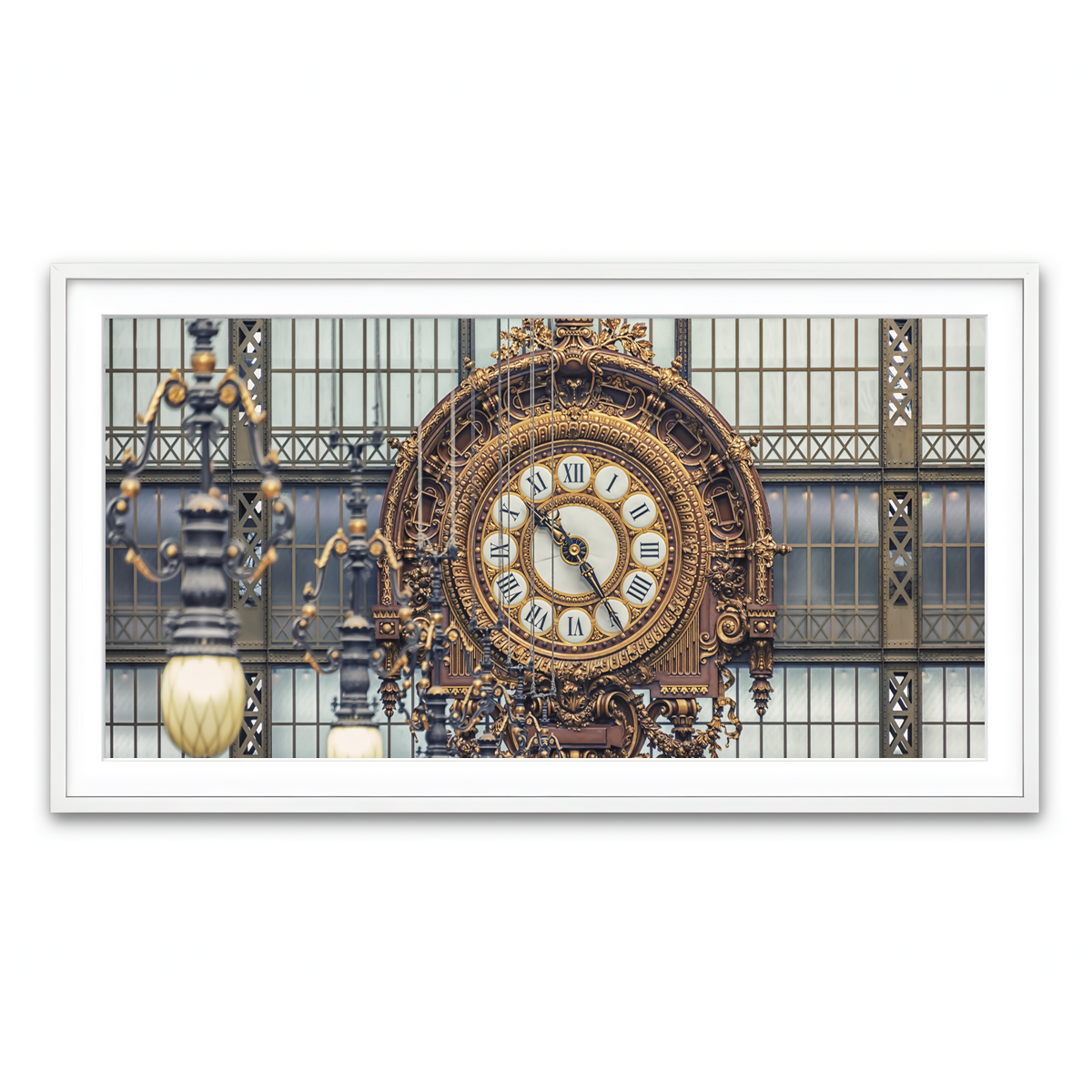 Framed Print 2x1 White