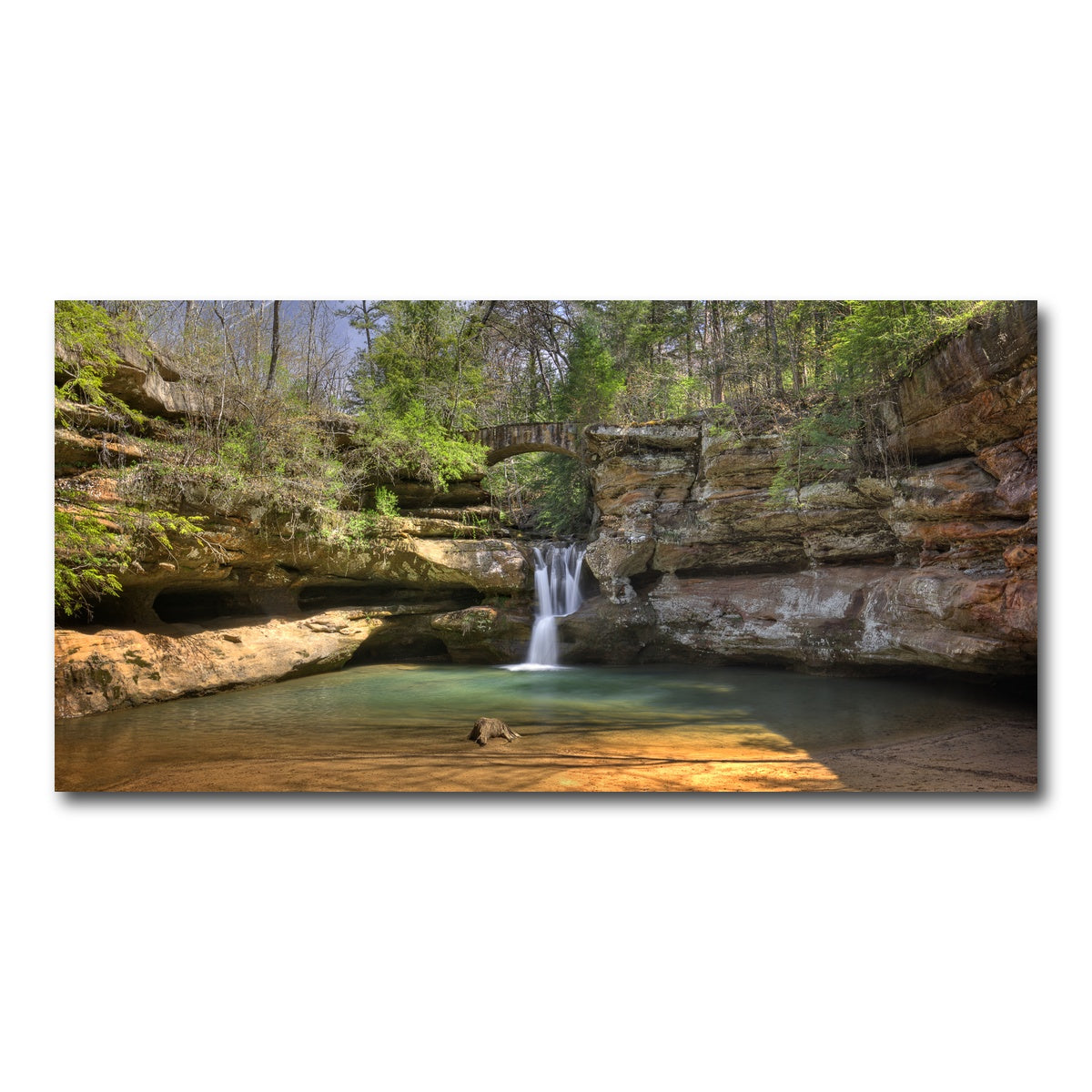 AUTO-MOCKUP WHITE | Old Man's Cave Upper Falls | 1 Piece | Gallery Wrap Canvas | group=2x1