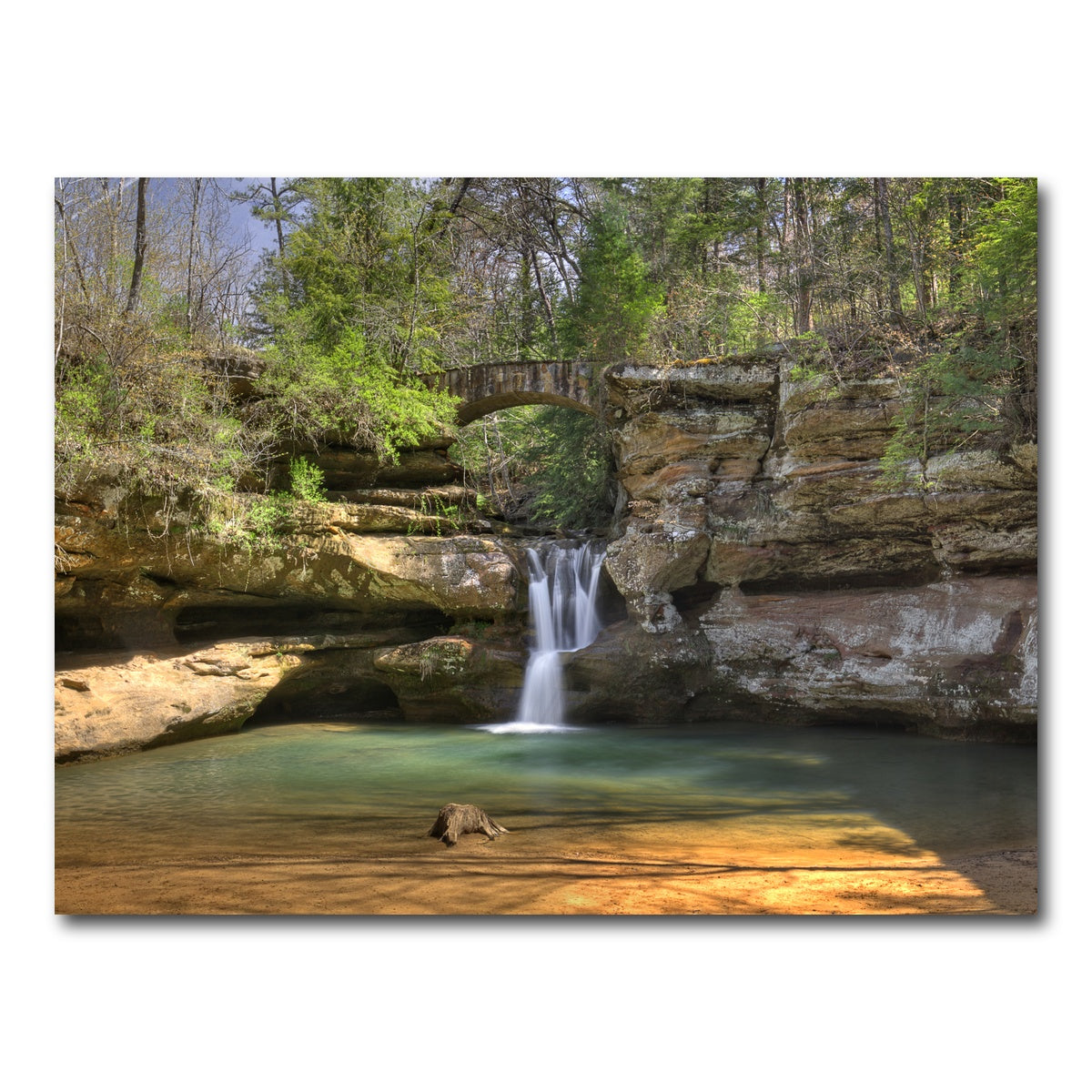 AUTO-MOCKUP WHITE | Old Man's Cave Upper Falls | 1 Piece | Gallery Wrap Canvas | group=4x3
