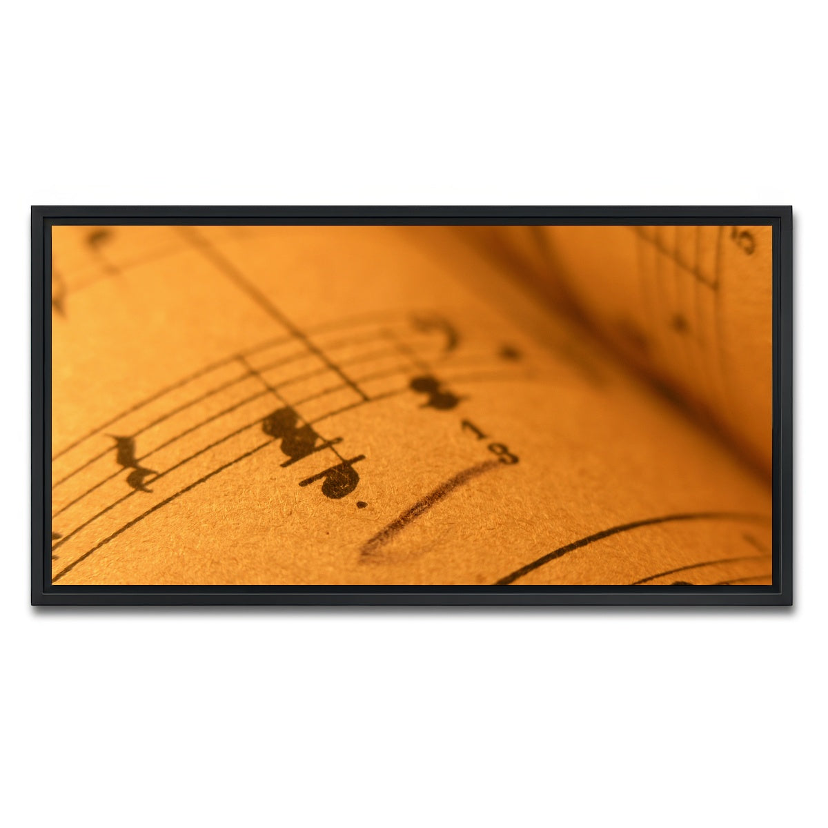 AUTO-MOCKUP WHITE | Old Sheet Music | 1 Piece | Black Framed Canvas | group=2x1
