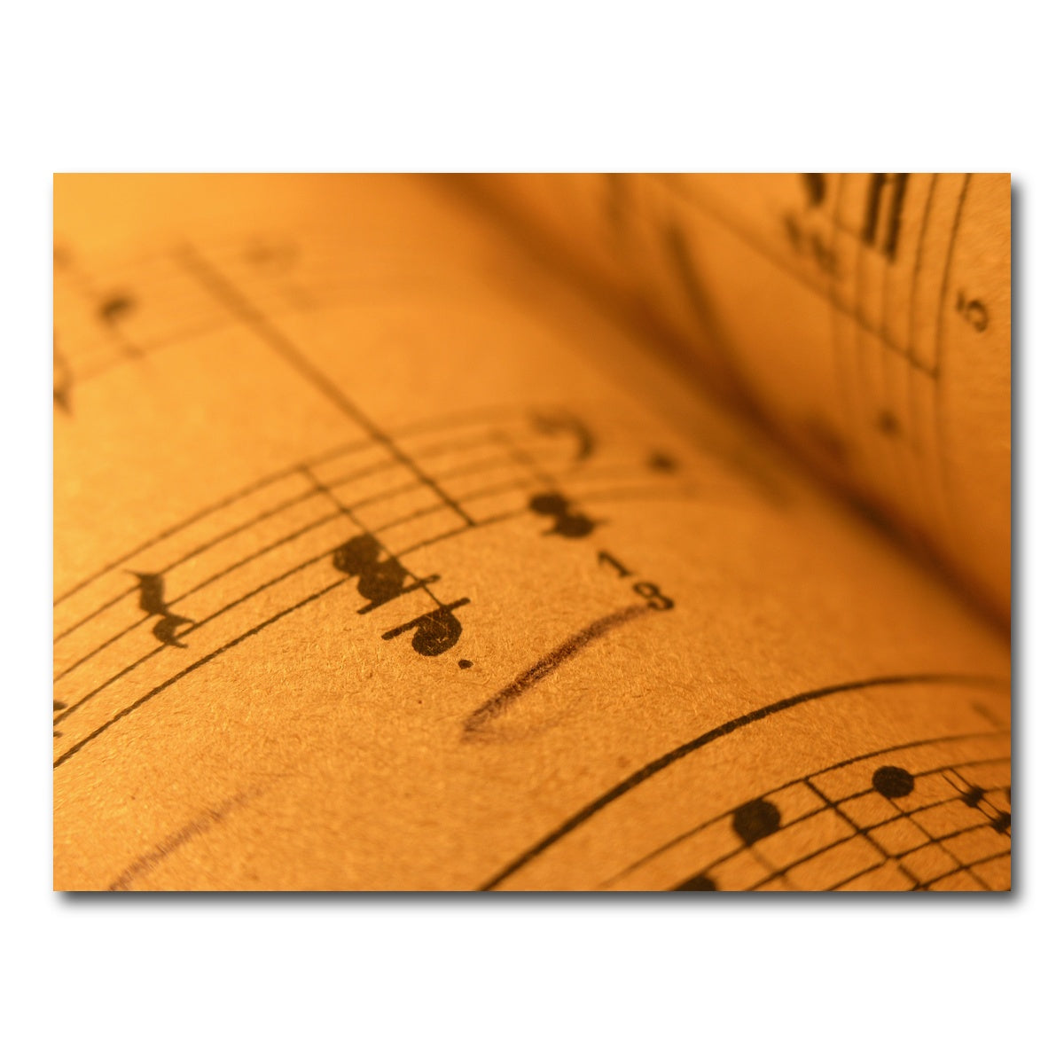 AUTO-MOCKUP WHITE | Old Sheet Music | 1 Piece | Gallery Wrap Canvas | group=4x3