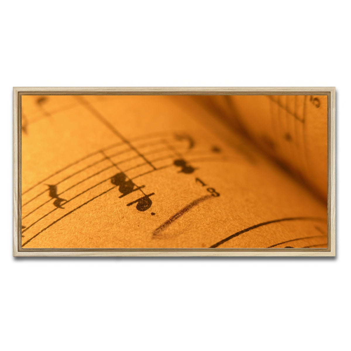 AUTO-MOCKUP WHITE | Old Sheet Music | 1 Piece | Natural Framed Canvas | group=2x1