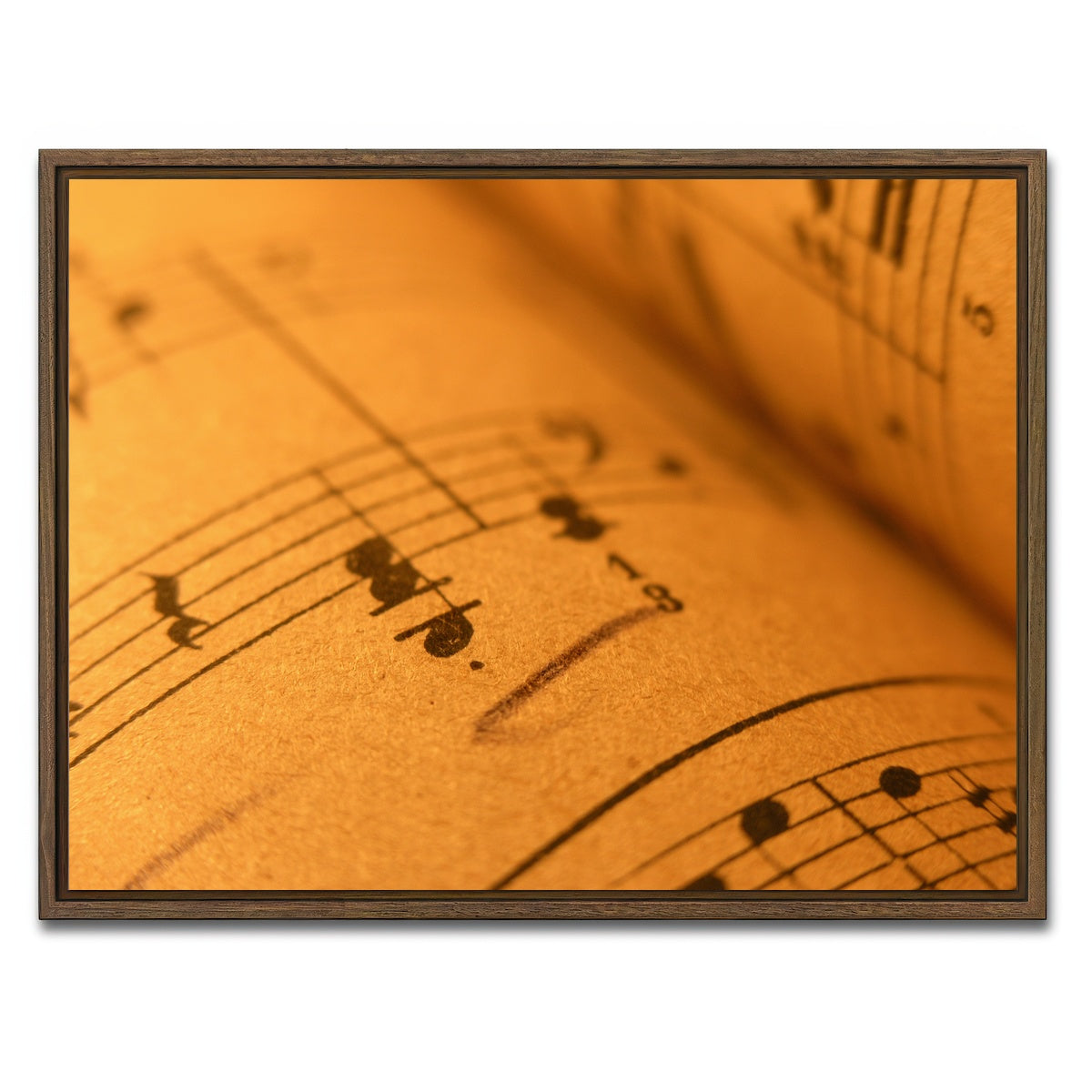 AUTO-MOCKUP WHITE | Old Sheet Music | 1 Piece | Walnut Framed Canvas | group=4x3