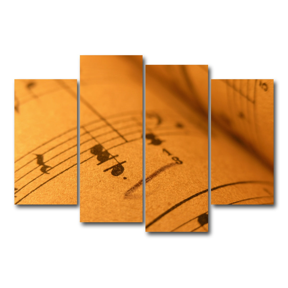 AUTO-MOCKUP WHITE | Old Sheet Music | 4 Piece | Gallery Wrap Canvas | group=4_short
