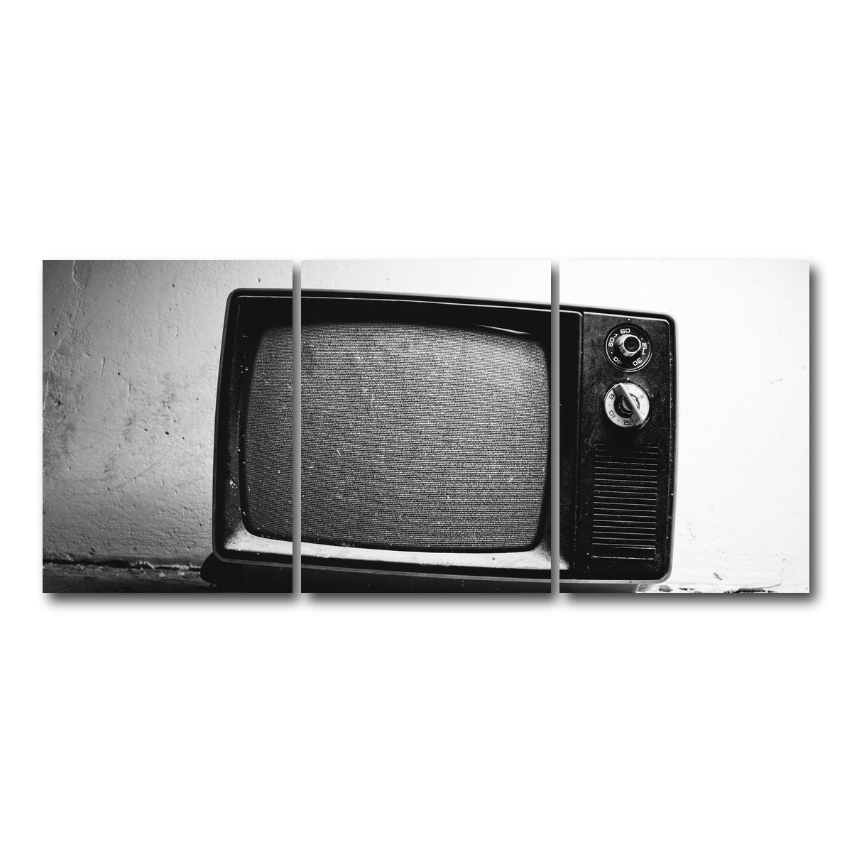 AUTO-MOCKUP WHITE | Old TV | 3 Piece | Gallery Wrap Canvas | group=18x24