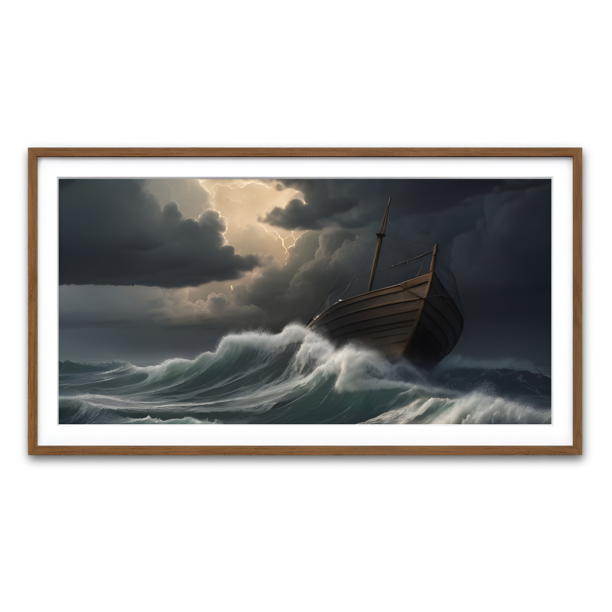 Framed Print 2x1 Walnut
