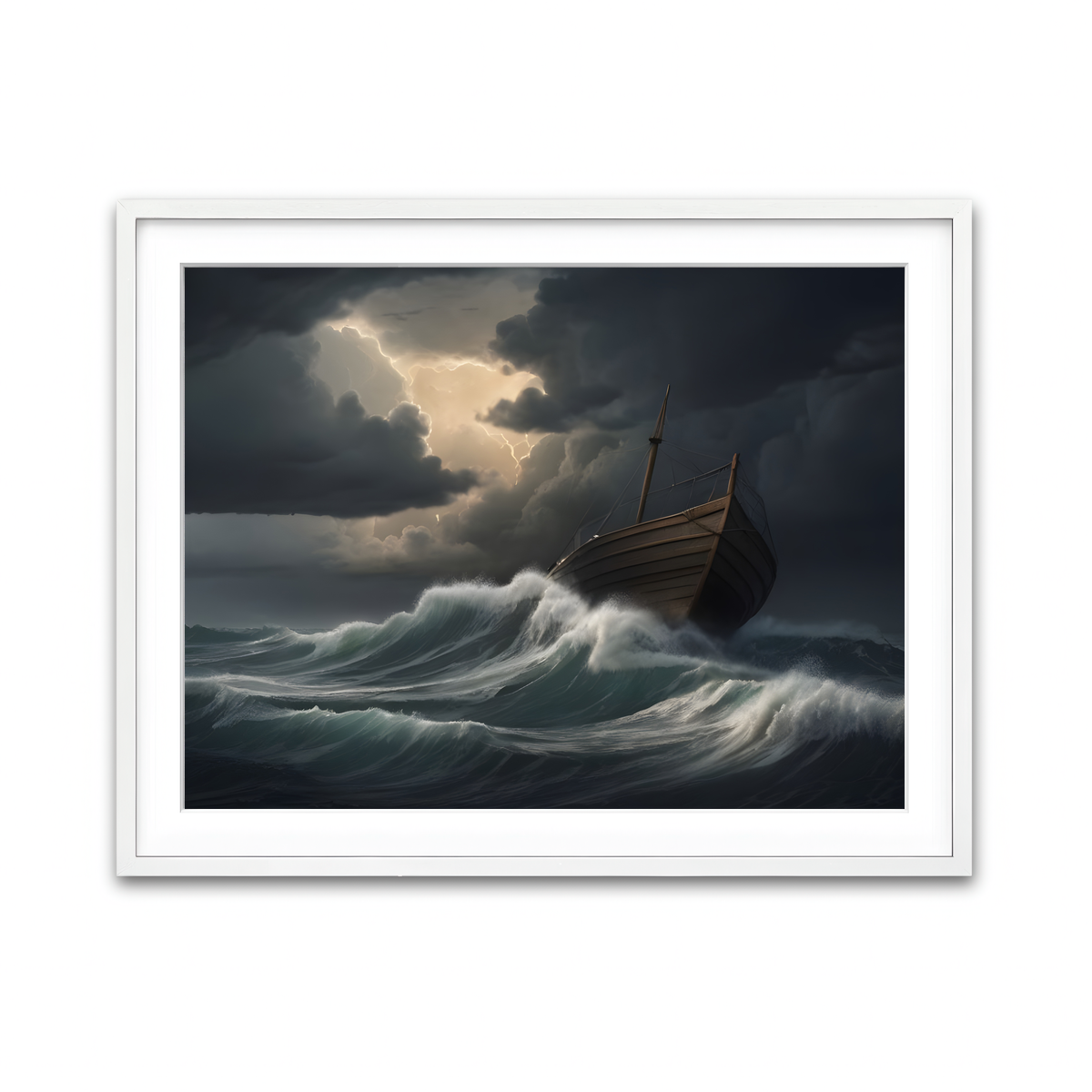 Framed Print 4x3 White